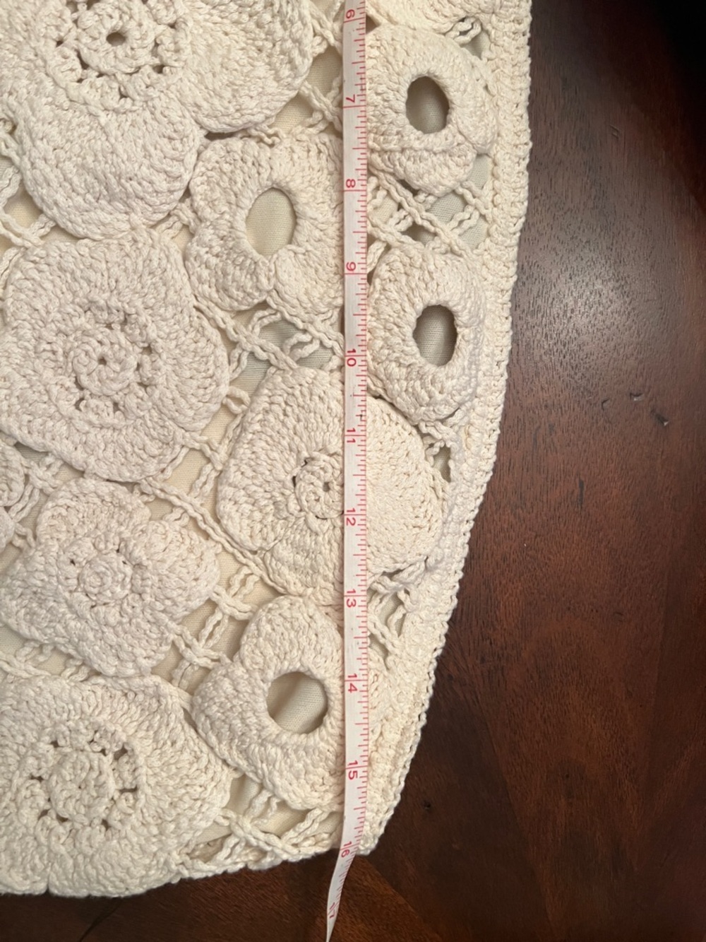 Lulu's Cream Crocheted Floral Lace top💕Size L 🤩🤩🔥🔥NWT - Picture 10 of 11